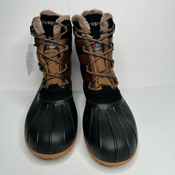 Propet Ingrid Waterproof Duck Boot Pinecone/Black size 10 - Picture 2 of 12